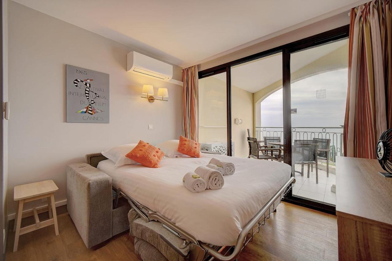 Immogroom - 2 Rooms Sea View - Swimming Pool - Terrace - Parking - Ac คานส์ ภายนอก รูปภาพ