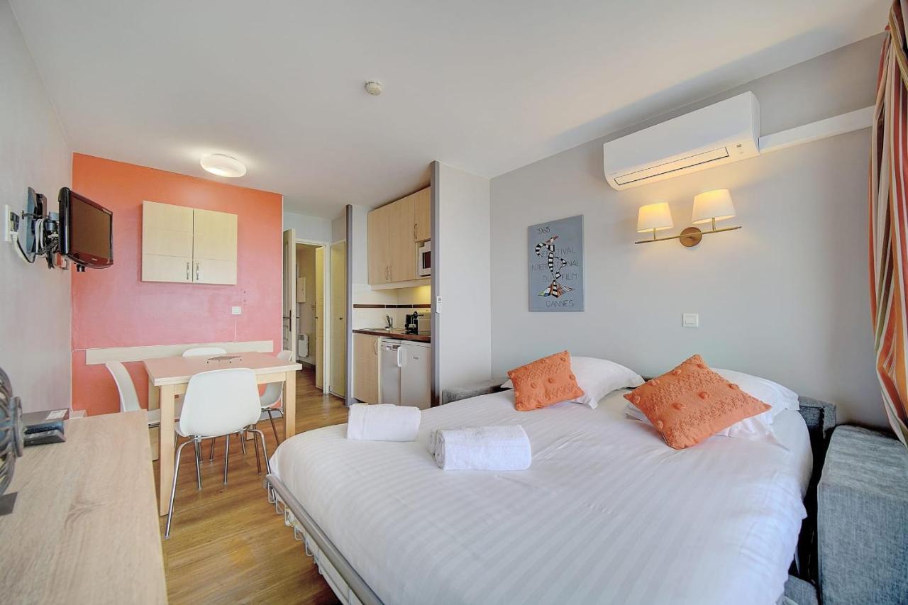 Immogroom - 2 Rooms Sea View - Swimming Pool - Terrace - Parking - Ac คานส์ ภายนอก รูปภาพ