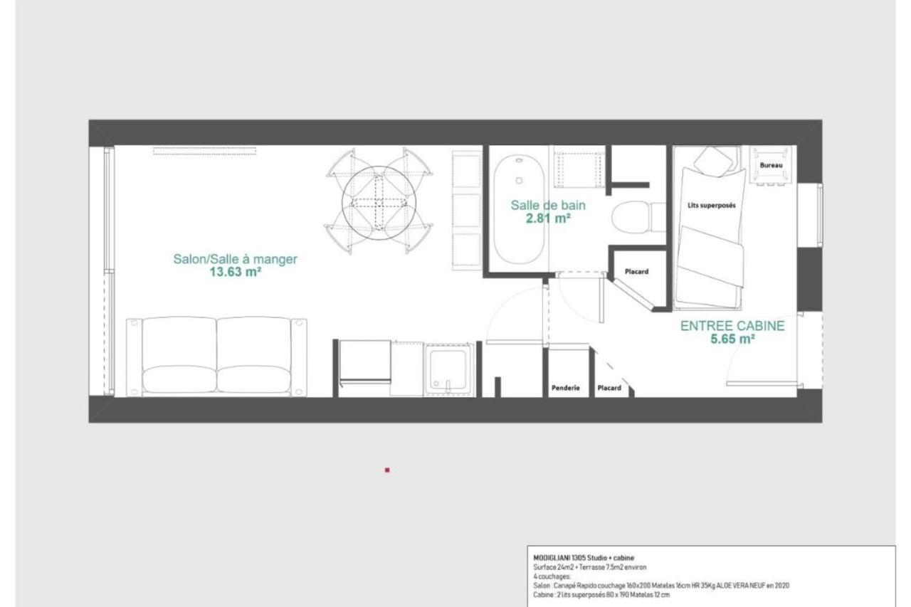 Immogroom - 2 Rooms Sea View - Swimming Pool - Terrace - Parking - Ac คานส์ ภายนอก รูปภาพ
